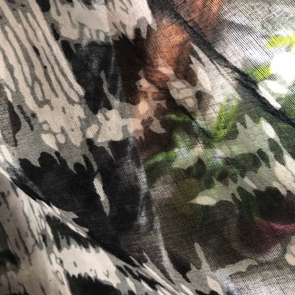 Black Patterned Infinity Scarf - Picture 3 of 3